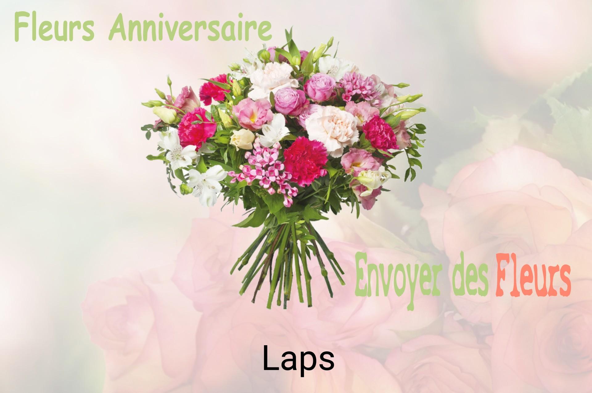 Bouquet de fleurs d’anniversaire livré à Laps
